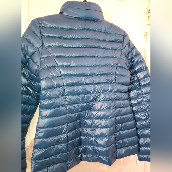 NWT KATE SPADE Packable Down Jacket size XS Peacock Blue - Picture 2 of 14